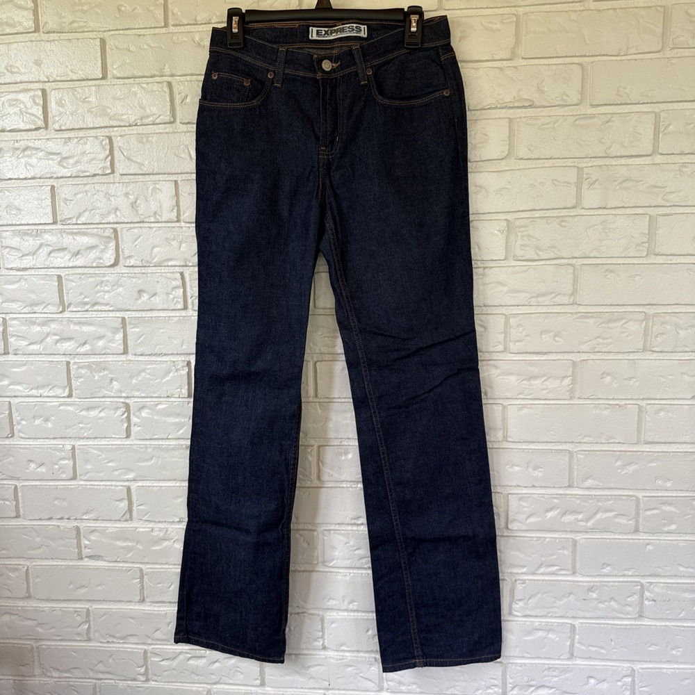 Express Women's Jeans Sz 3/4L Low Rise Boot Precision Fit